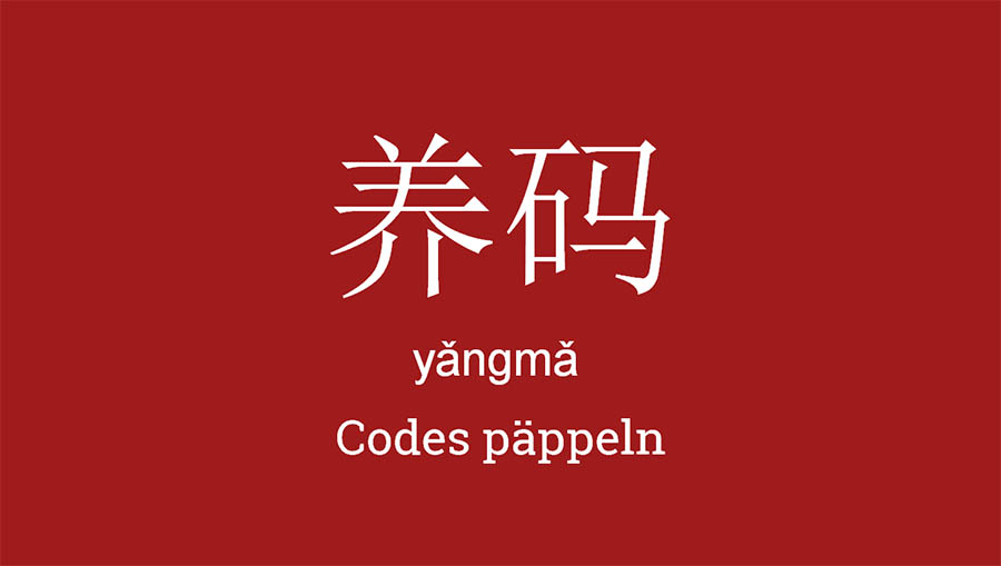 Chinesische Internetsprache yangma